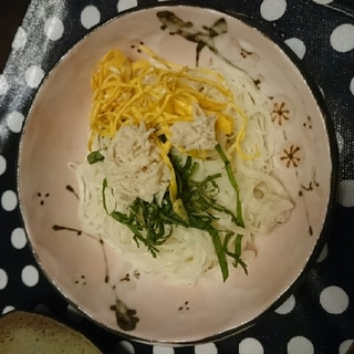 ぶっかけ３色そうめん